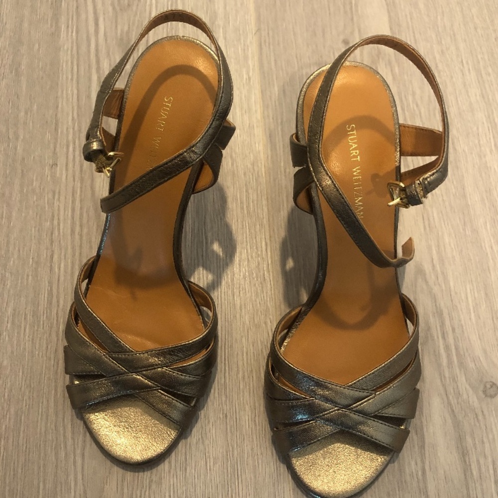 Stuart Weitzman Bronze Heels